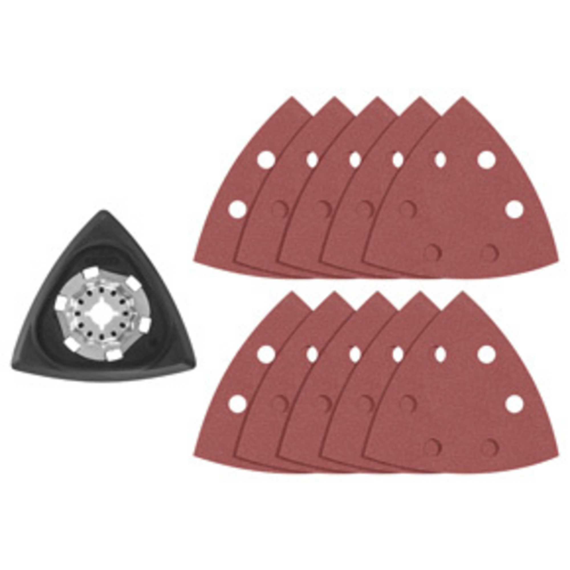 Bosch Starlock Oscillating Multi-Tool Delta Sanding Pad Kit — 11 Pcs, Model# OSL350SPDK